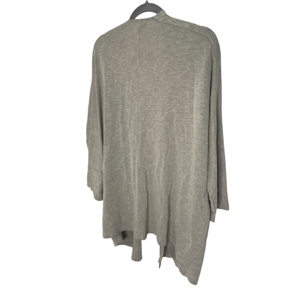 Donni Ribbed Open Front Long Duster Cardigan Sweater Lagenlook Sandwash One Size - Picture 6 of 7